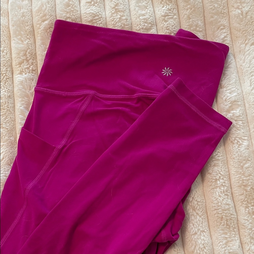 Athleta Magenta Workout Leggings